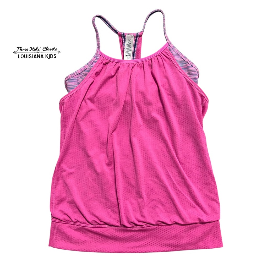 Ivivva 14Y Pink Double Dutch Layered Tank Top
